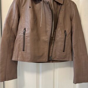 Blank NYC Tan Leather Jacket
